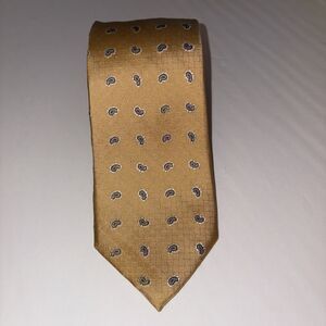 Vintage Burma Bilas Tie 100 Percent Silk Gold Purple 59” By 3 1/4”